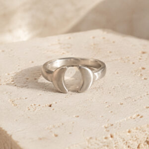 Anillo Luna Plateada