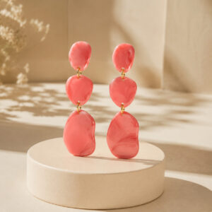 Pendientes Coral Rosa
